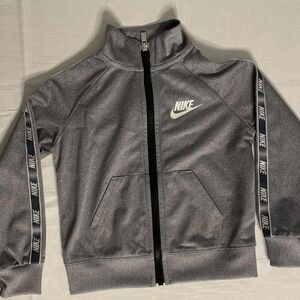 Nike Heather Gray Zip-Up Jacket